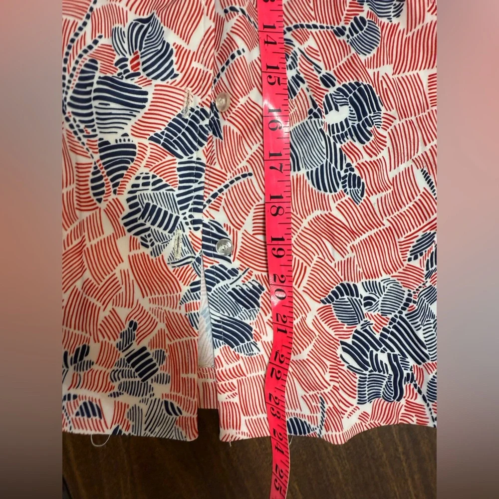 Vintage 1970s Two Piece Leisure Set By Legends Orange and Navy Blue Size Medium - Picture 13 of 13